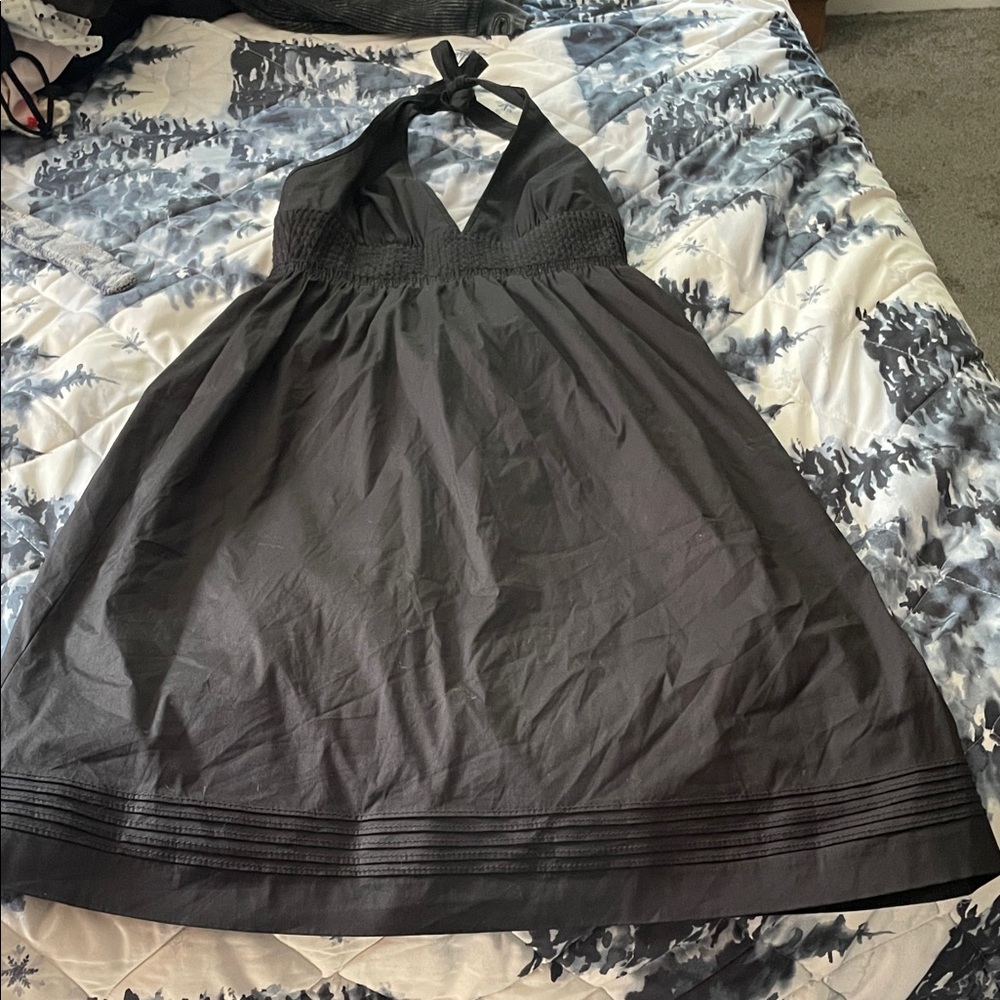 J.Crew Elegant Black Halter Dress